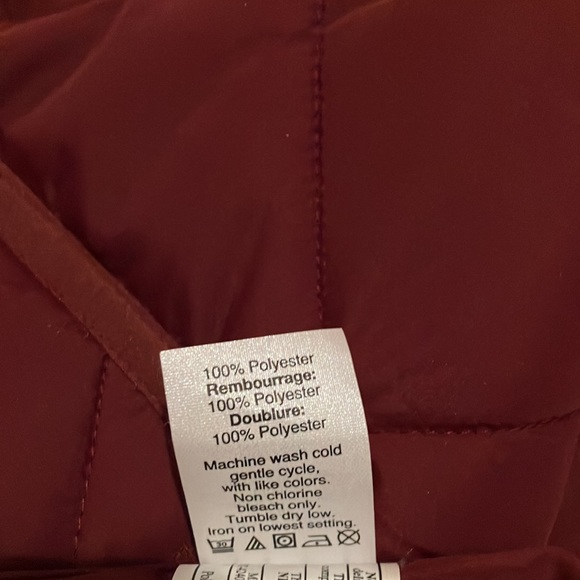 J Crew Burgundy Quilted Vest - Picture 8 of 8